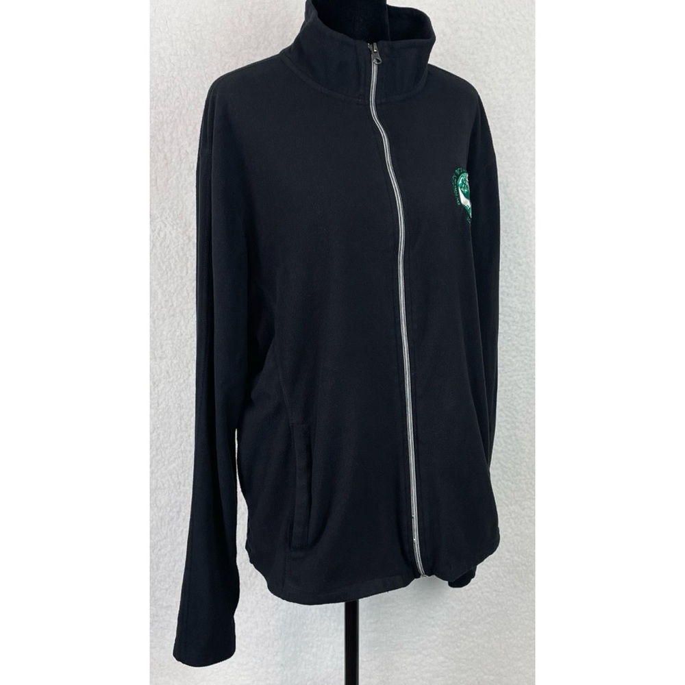 PORT AUTHORITY • Black/Green Berkeley Bowl Marketplace Full-Zip Fleece Jacket, L - Picture 8 of 16